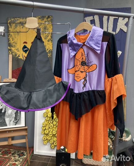 Костюм ведьмочки 6-8 лет 116-122-128