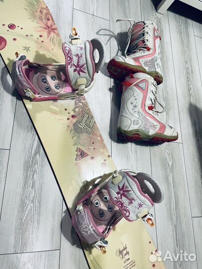 Сноуборд комплект Black Fire 143+крепления+ботинки