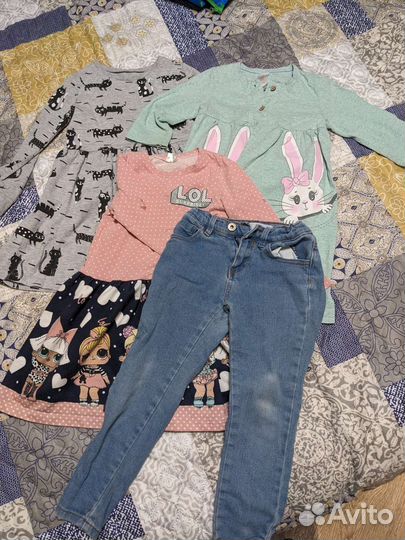 Вещи пакетом на девочку 4-5 лет