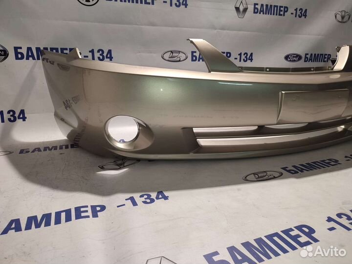 Бампер передний kia spectra золотисто бежевый