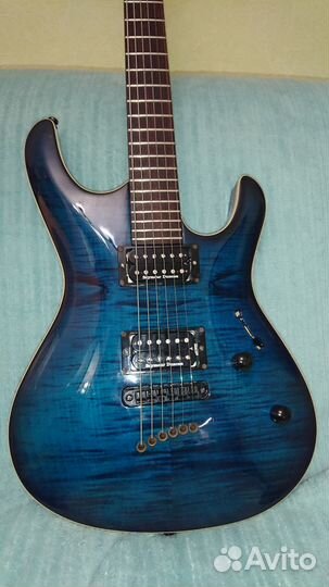 Mayones Setius 6 Transparent Dirty Blue Burst Glos