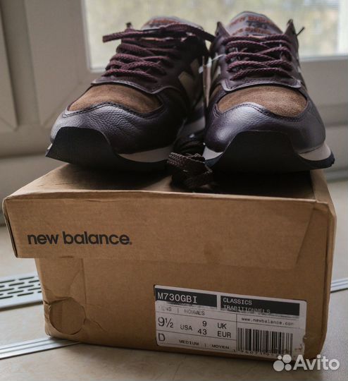 Кроссовки New Balance 730 9.5US Made in UK Кожа