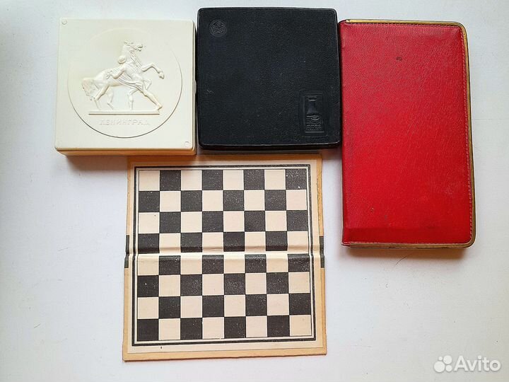 Шахматы шашки СССР дорожные