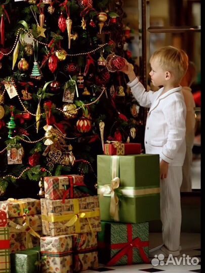 Пижама праздничная новогодняя муслиновая