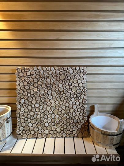 Панно из можжевельника