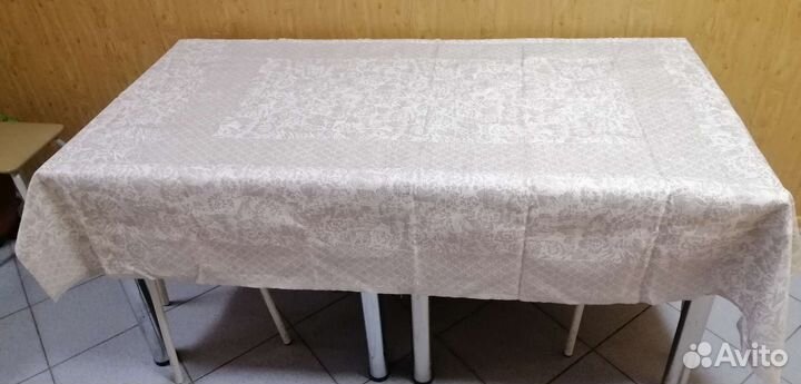 Скатерть льняная новая