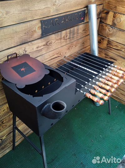 Мангал с подказанником