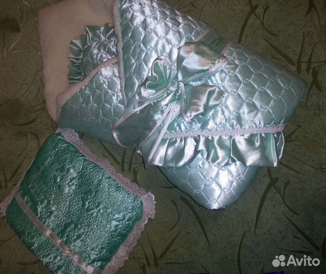 Конверт зимний на овчине на выписку