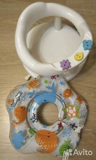 Круг для купания и стульчик для ванны