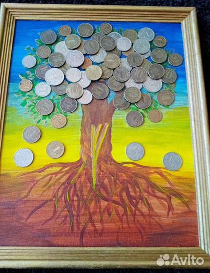 Панно-талисман с руной Феху