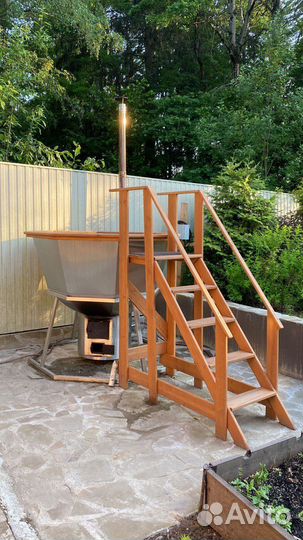 Банный Чан Купель нагрев от костра