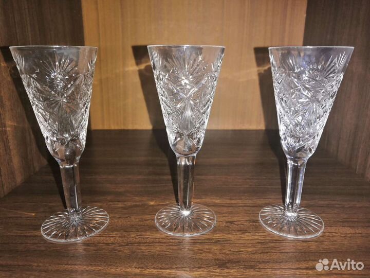 Фужеры хрустальные