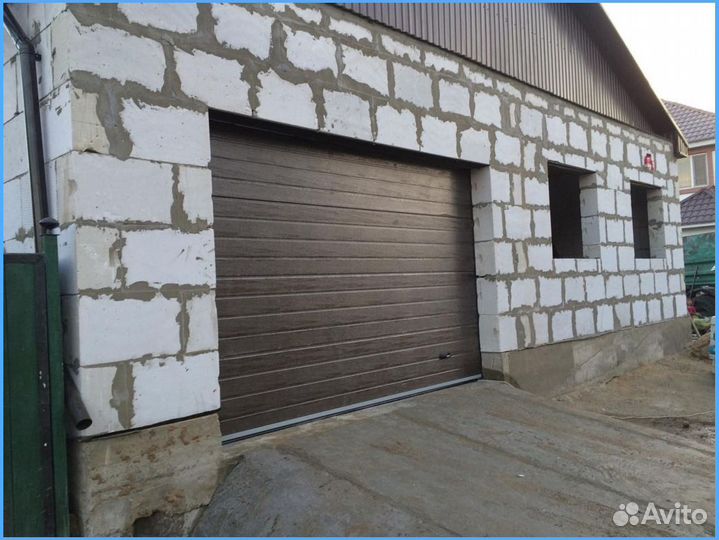 Автоматические секционные гаражные ворота