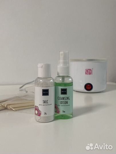 Воскоплав (воск, шпатели, тальк и лосьон)