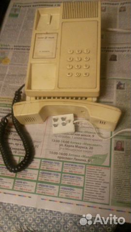 Офисный телефон Теллур б/у с подставкой