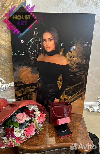 Портрет на холсте по фото Киров