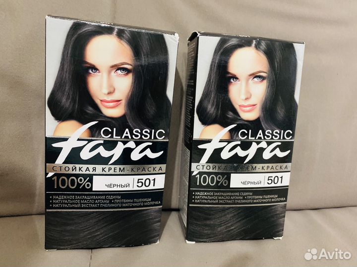 Краска для волос черная