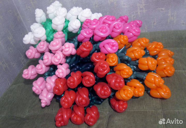 Букет роз из воздушных шаров