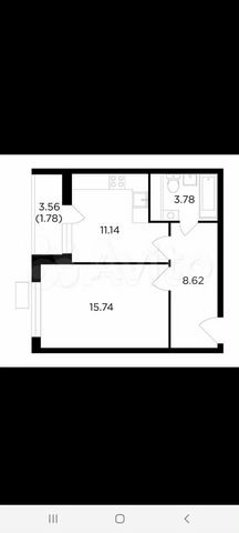 1-к. квартира, 41,1 м², 2/9 эт.