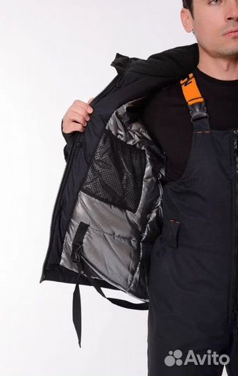 Костюм-поплавок скиф-40пктк.Таслан Чёрно-оранжевый