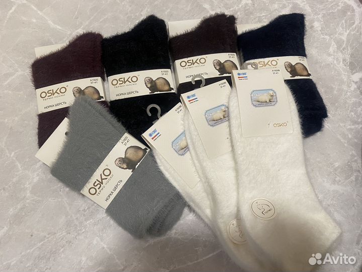Носки теплые норка
