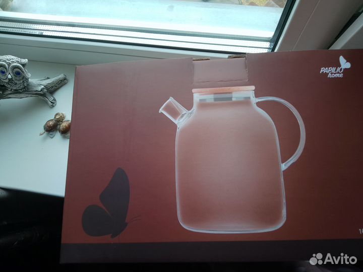 Чайник заварочный стеклянный объемом 1600