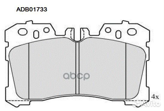 Колодки тормозные дисковые перед lexusls