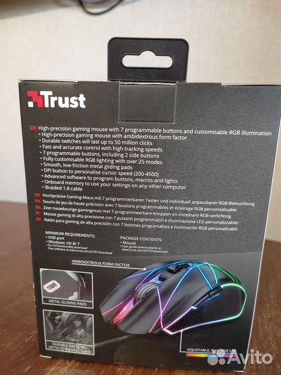 Игровая мышь Trust GXT 160X Ture Black