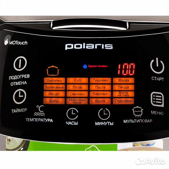 Мультиварка Polaris PMC 0517AD серебристый/черный