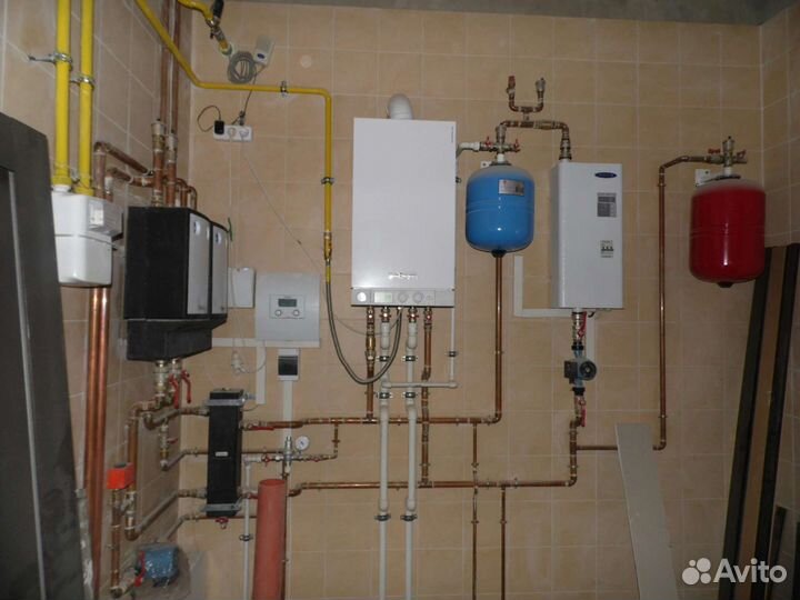 Монтаж системы отопления, водоснабжения