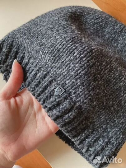 Новая Шапка мужская с драконом темно серая