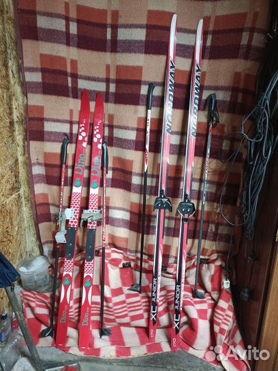 Лыжи беговые взрослые и детские