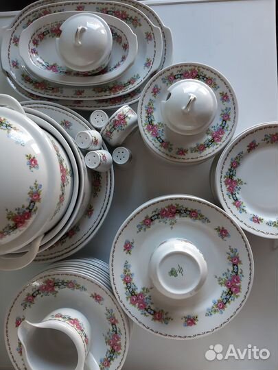 Столовый сервиз Ильменау гдр