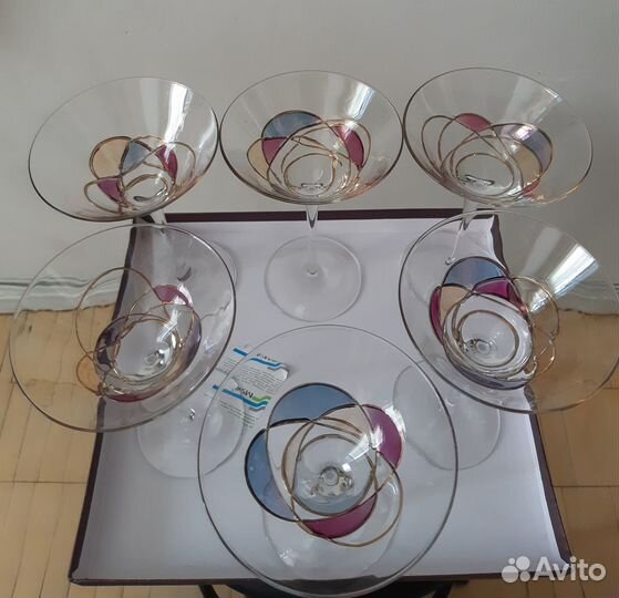 Бокалы для мартини, маргариты Богемия