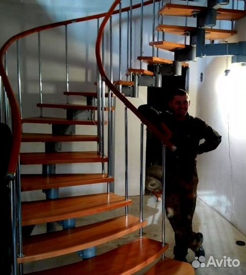 Лестница в стиле лофт