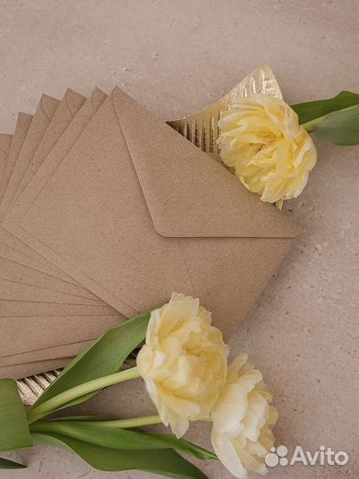 Крафтовый конверт А6 114х162