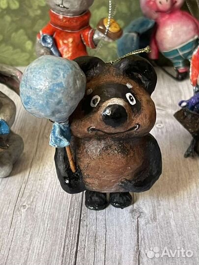 Ватные елочные игрушки новые