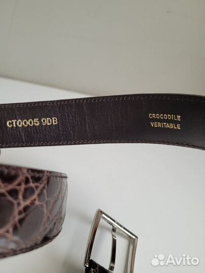 Ремень мужской Church's. Крокодил