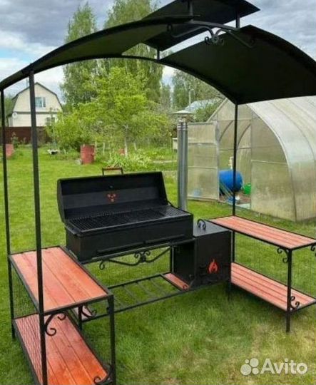 Беседка с мангалом