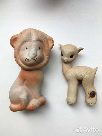 Резиновые игрушки времен СССР