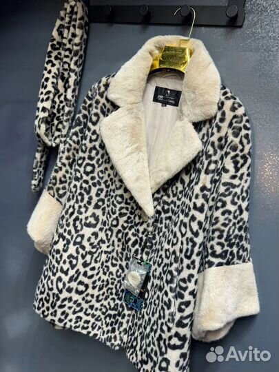 Шуба из экомеха женская