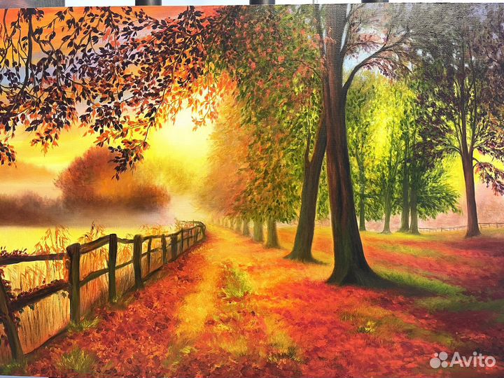 Картина маслом на холсте пейзаж