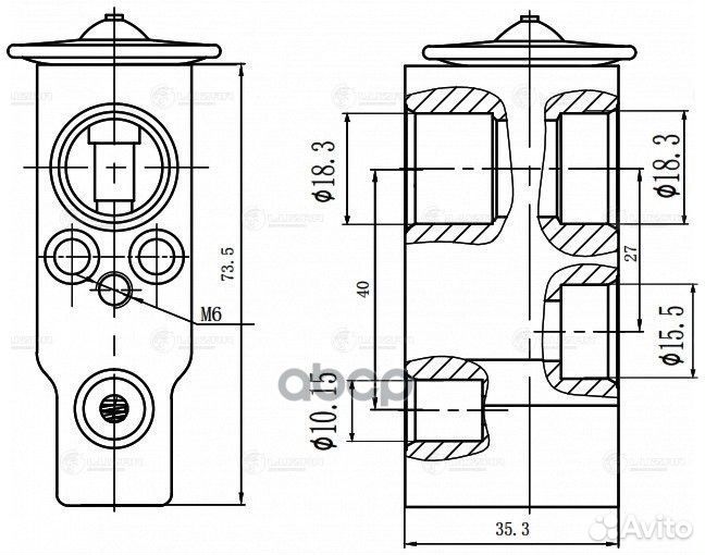 Клапан кондиционера ltrv2310 luzar