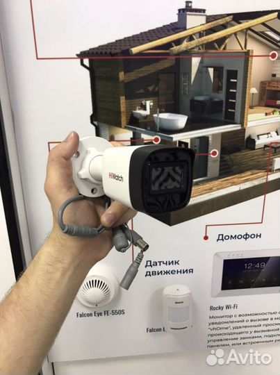 Видеонаблюдение с установкой и гарантитей 5mp Full