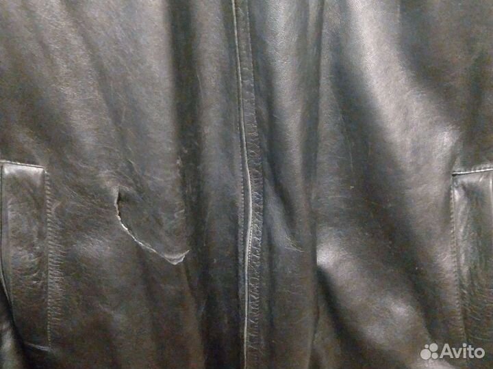 Кожаная куртка мужская 58-60