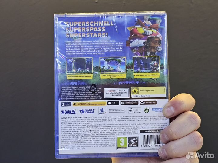 Диск PS5 Sonic Superstars, русская версия