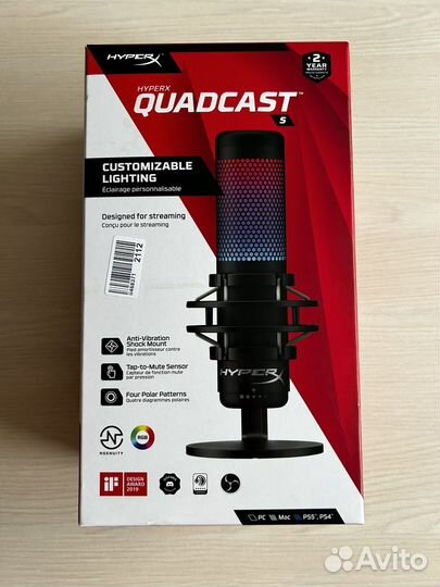 Микрофон hyperx quadcast s