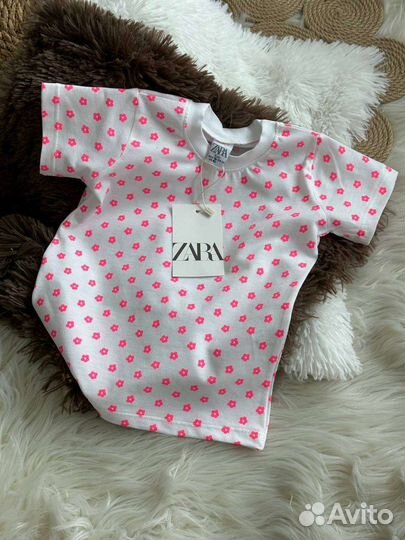 Футболка zara новая для девочки 104