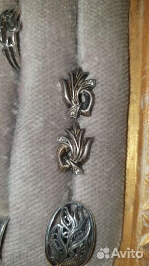 Серебряные серьги СССР