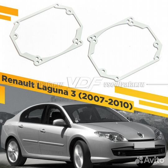 Переходные рамки для замены линз в фарах Renault L